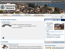 Tablet Screenshot of comune.mezzana.tn.it